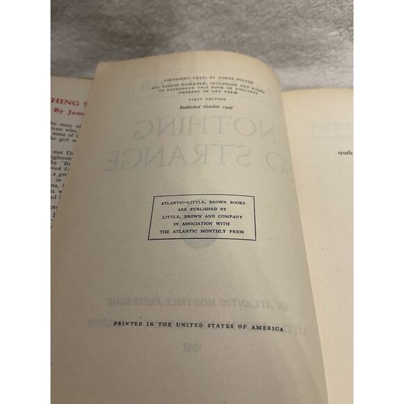 Nothing So Strange by James Hilton - 1947 HCDJ First Edition - Picture 7 of 7